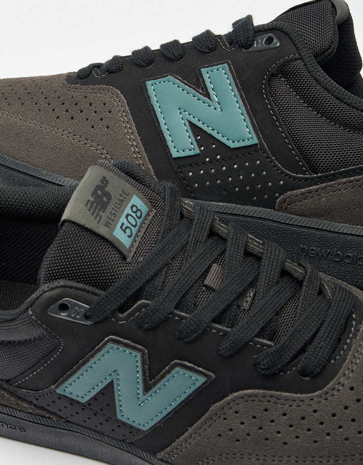 New Balance Numeric 508 Brandon Westgate Skate Shoes - Dark Grey/Teal