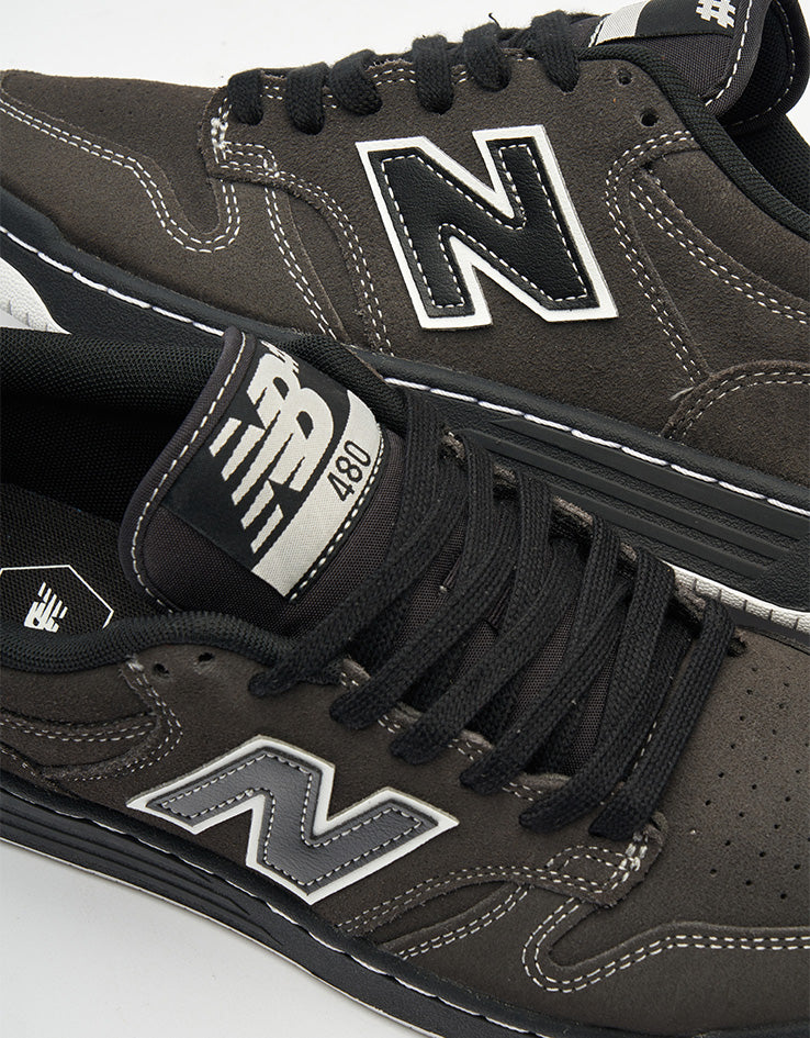 New Balance Numeric 480 Skate Shoes - Dark Grey/Black