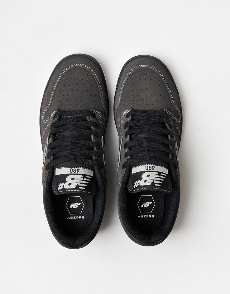 New Balance Numeric 480 Skate Shoes - Dark Grey/Black