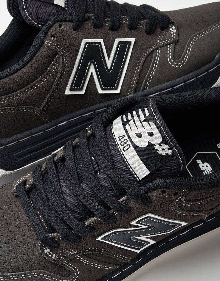 New Balance Numeric 480 Skate Shoes - Dark Grey/Black