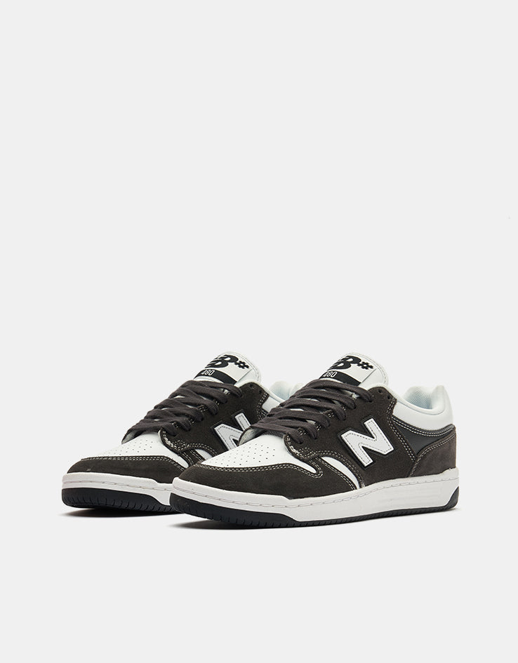 New Balance Numeric 480 Skate Shoes - Dark Grey/White