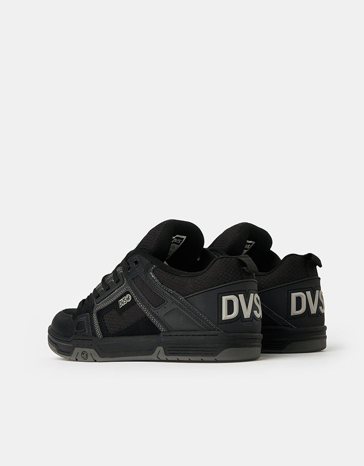 DVS Comanche Skate Shoes - Charcoal/Black/White Leather