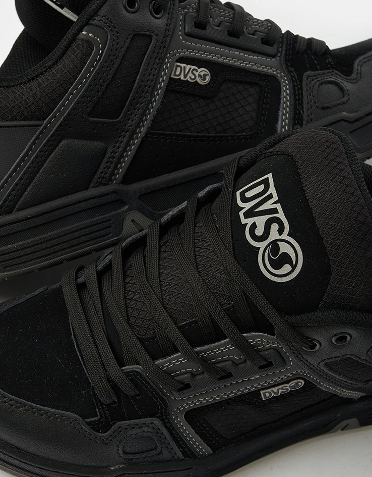 DVS Comanche Skate Shoes - Charcoal/Black/White Leather