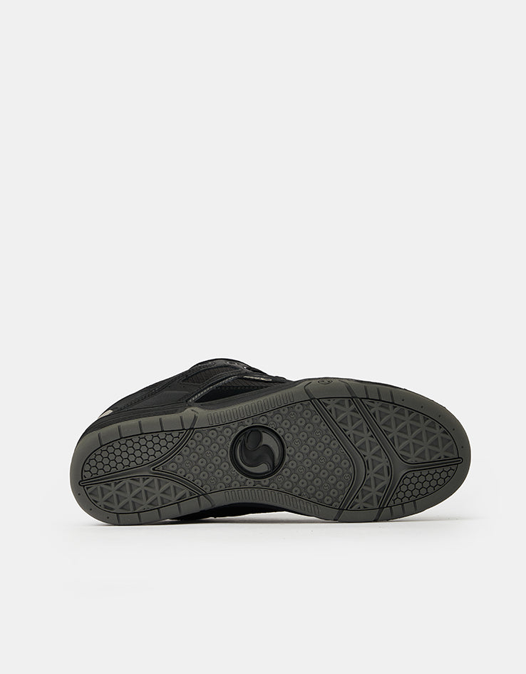 DVS Comanche Skate Shoes - Charcoal/Black/White Leather