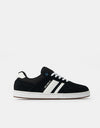 DVS Milan ST Skate Shoes - Black/Black/White Suede