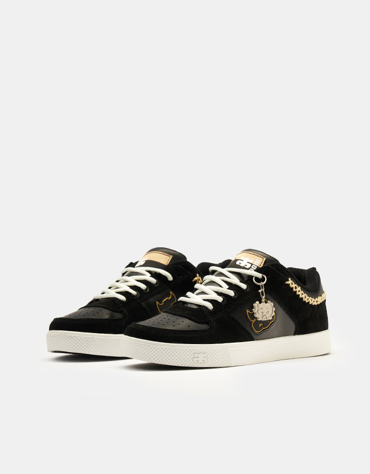 IPATH Reed Low Skate Shoes - Black Leather/Short Suede