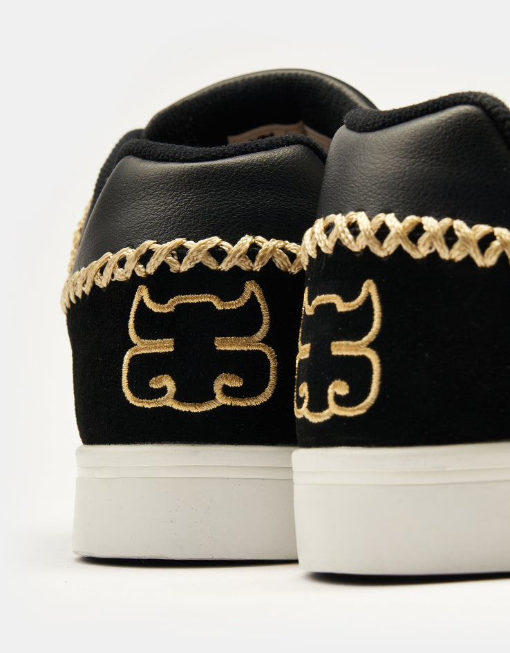 IPATH Reed Low Skate Shoes - Black Leather/Short Suede