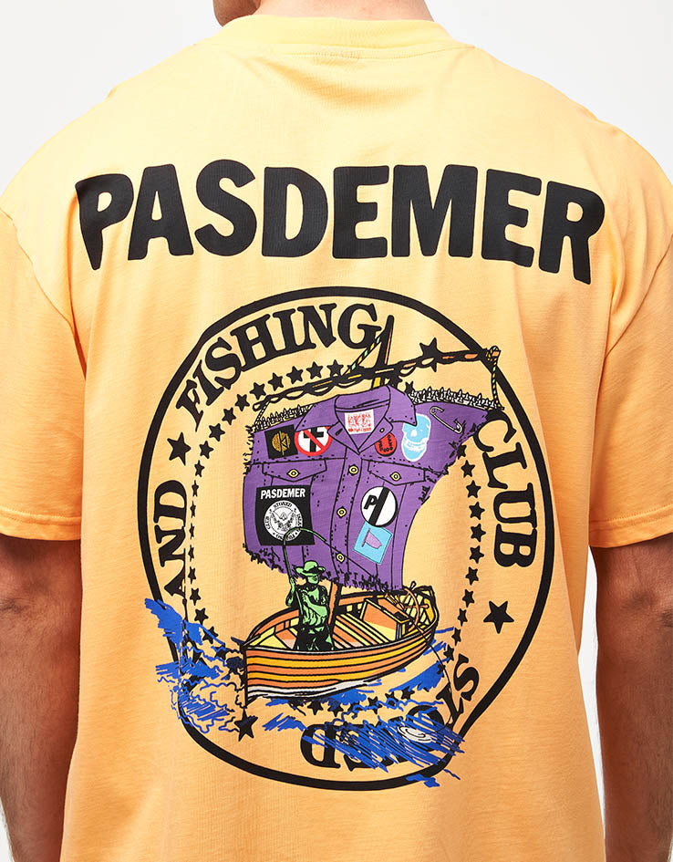 Pas De Mer Fishing Club T-Shirt - Orange