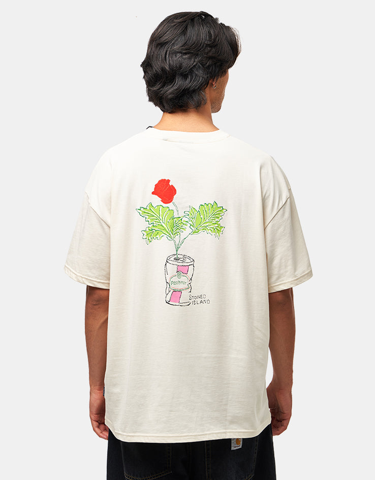 Pas De Mer Lattina T-Shirt - Cream