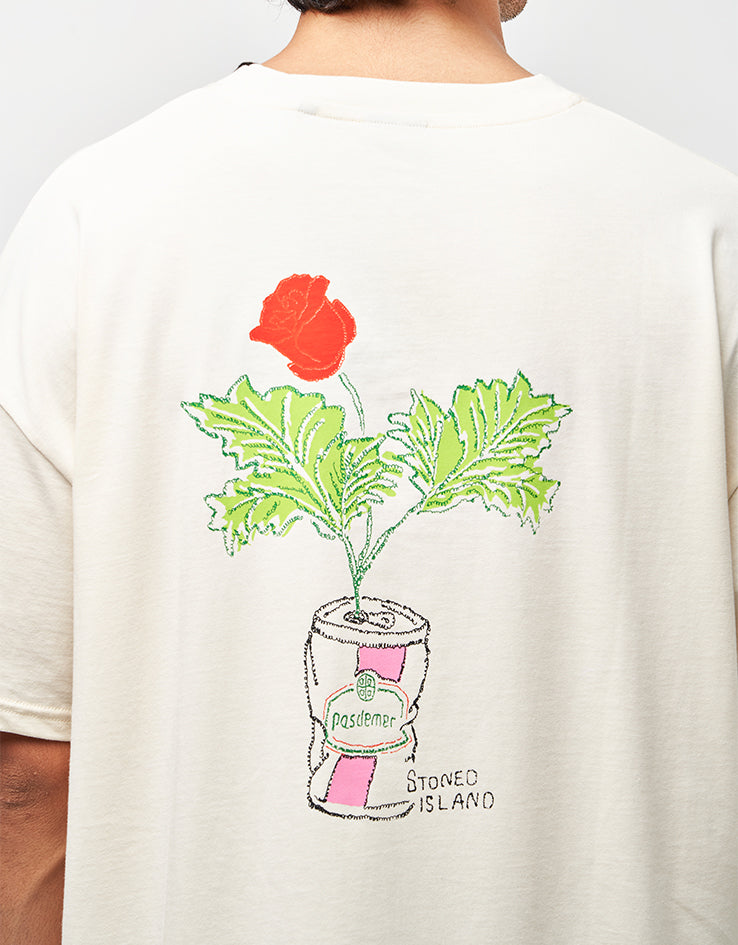 Pas De Mer Lattina T-Shirt - Cream