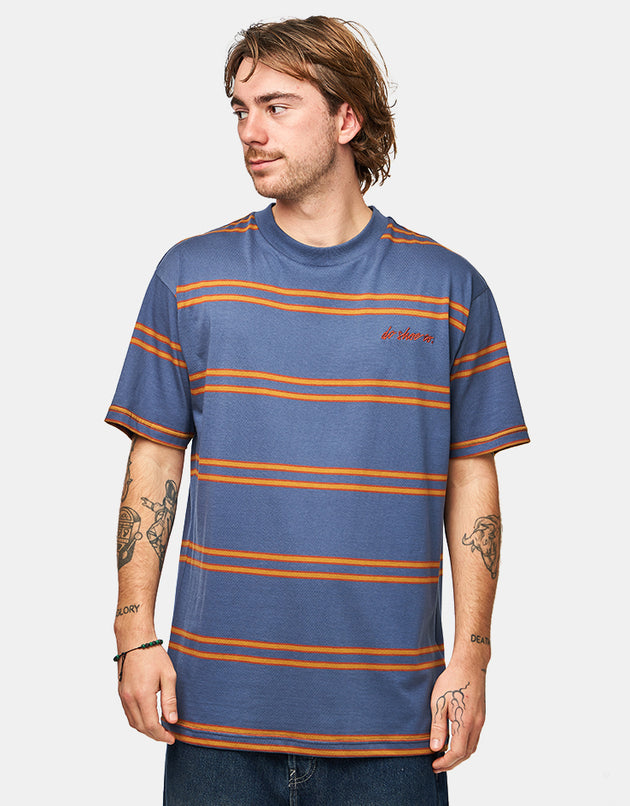 DC Maximize Striped T-Shirt - Dark Denim