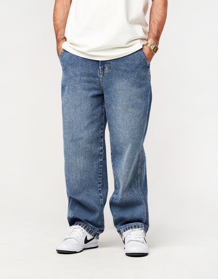 Dickies Madison Baggy Denim Pant - Rinsed Blue W/ Fade