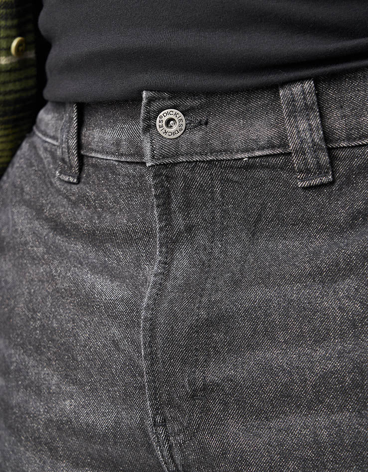 Dickies Madison Baggy Denim Pant - Black Wash Faded