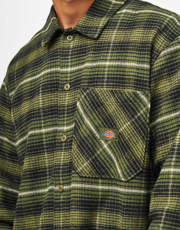 Dickies Forest Check L/S Shirt - Cypress
