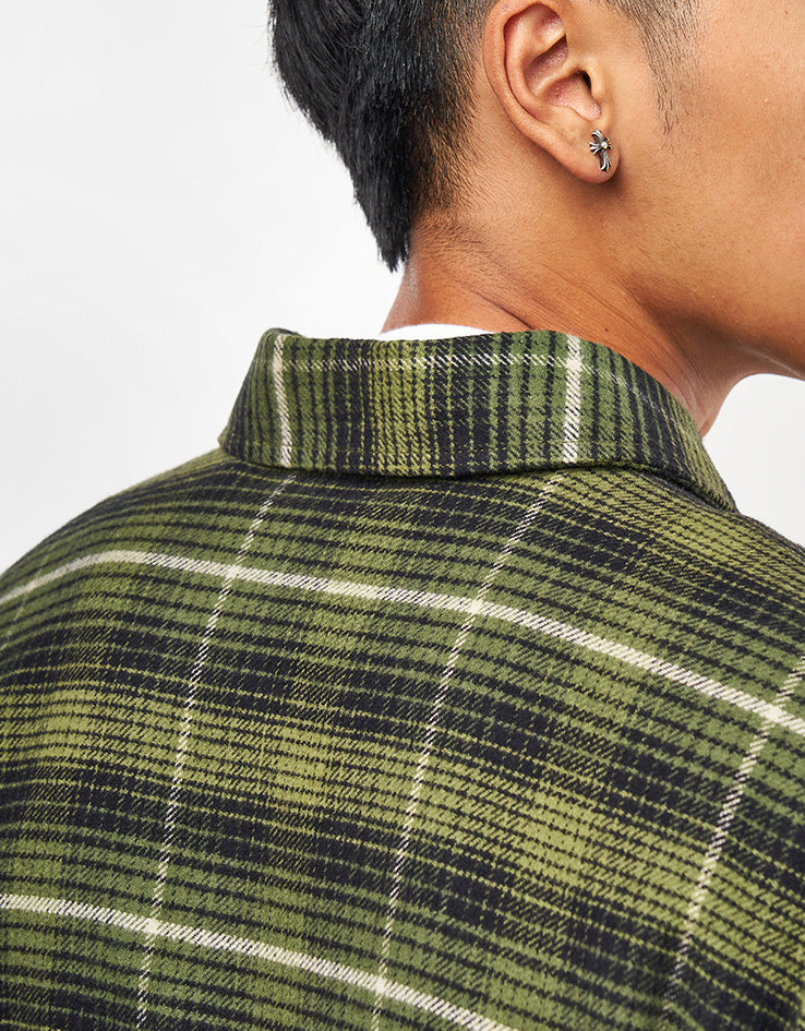Dickies Forest Check L/S Shirt - Cypress