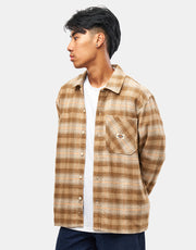 Dickies Forest Check L/S Shirt - Wood Ash