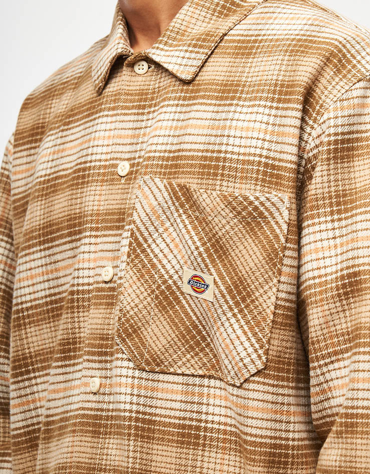 Dickies Forest Check L/S Shirt - Wood Ash