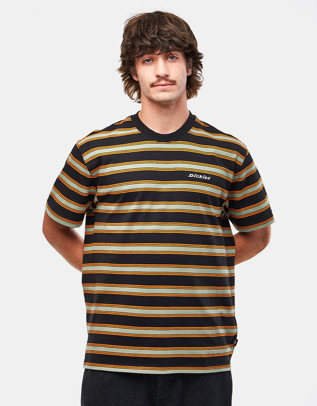 Dickies York Stripe T-Shirt - Black