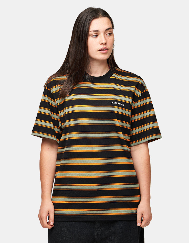 Dickies York Stripe T-Shirt - Black