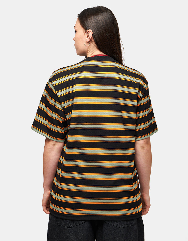 Dickies York Stripe T-Shirt - Black