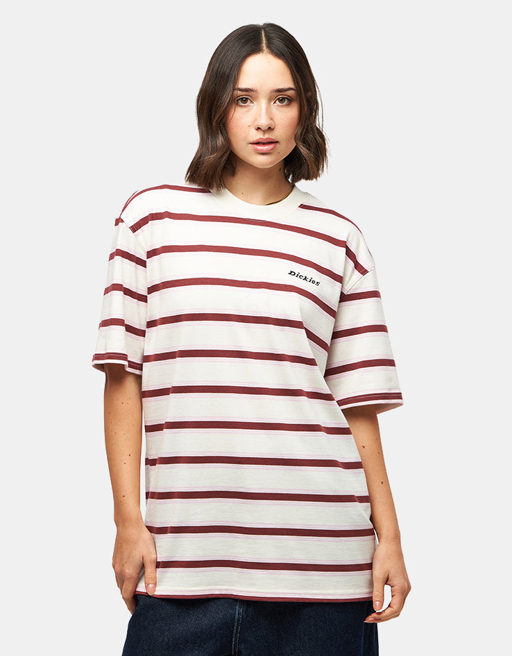 Dickies York Stripe T-Shirt - Egret