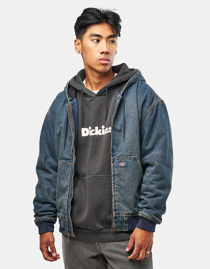 Dickies Hilham Hooded Jacket - Khaki Tinted Blue