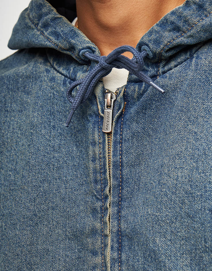 Dickies Hilham Hooded Jacket - Khaki Tinted Blue