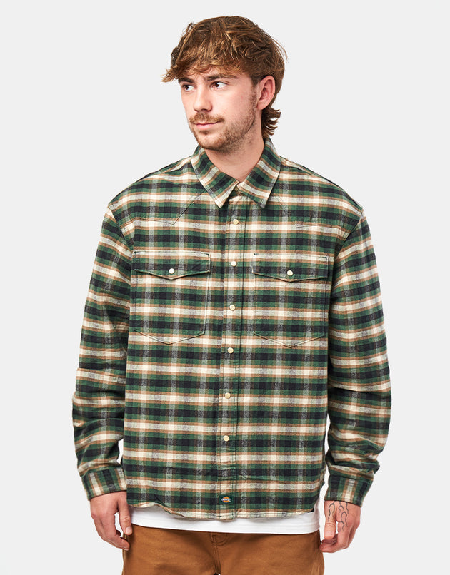 Dickies Johnsonville Shirt L/S Shirt - Pine Needle Green