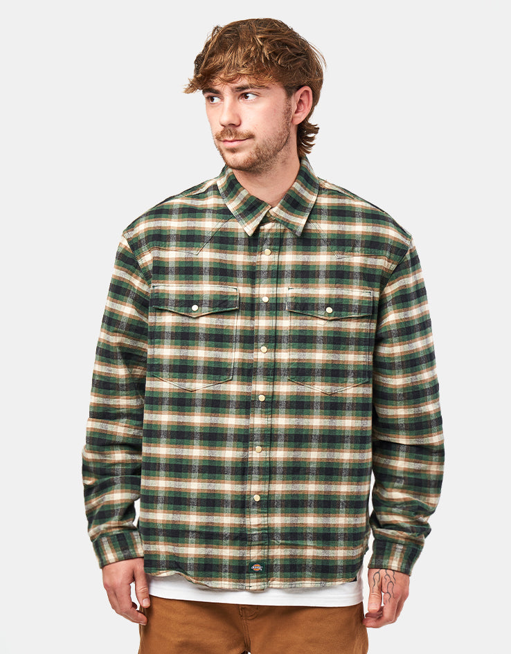 Dickies Johnsonville Shirt L/S Shirt - Pine Needle Green