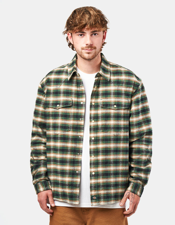 Dickies Johnsonville Shirt L/S Shirt - Pine Needle Green
