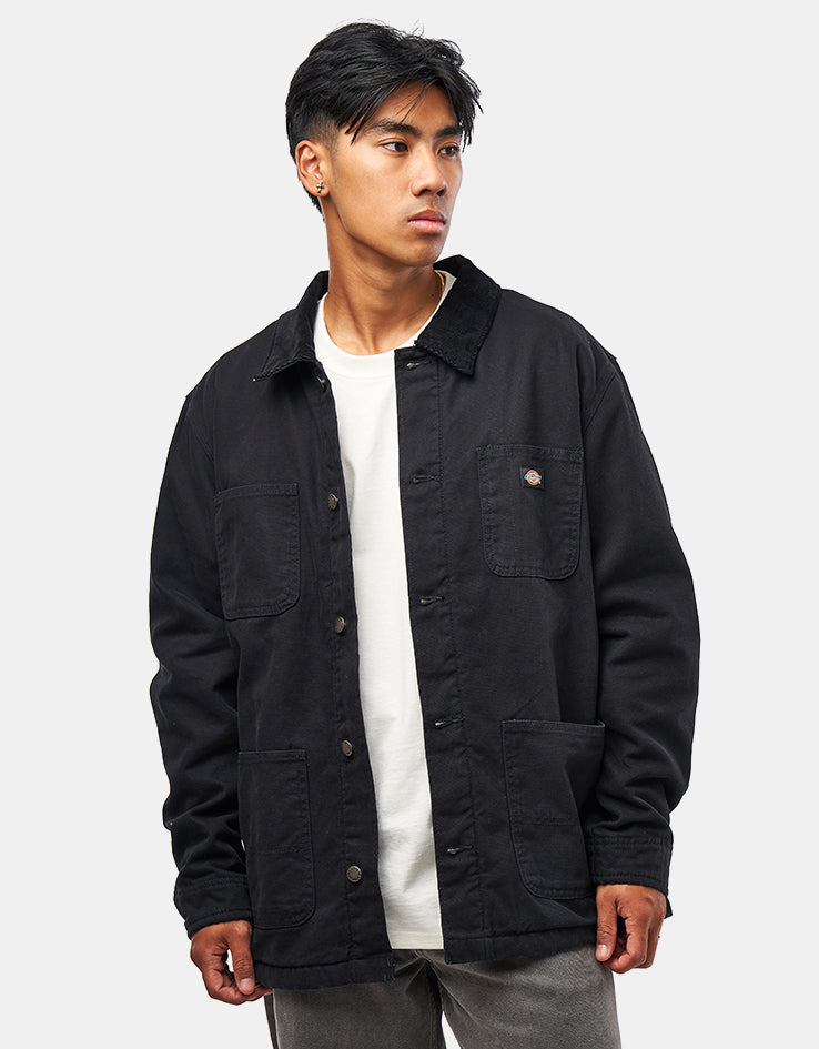 Dickies Chore Lined Canvas Jacket - Black