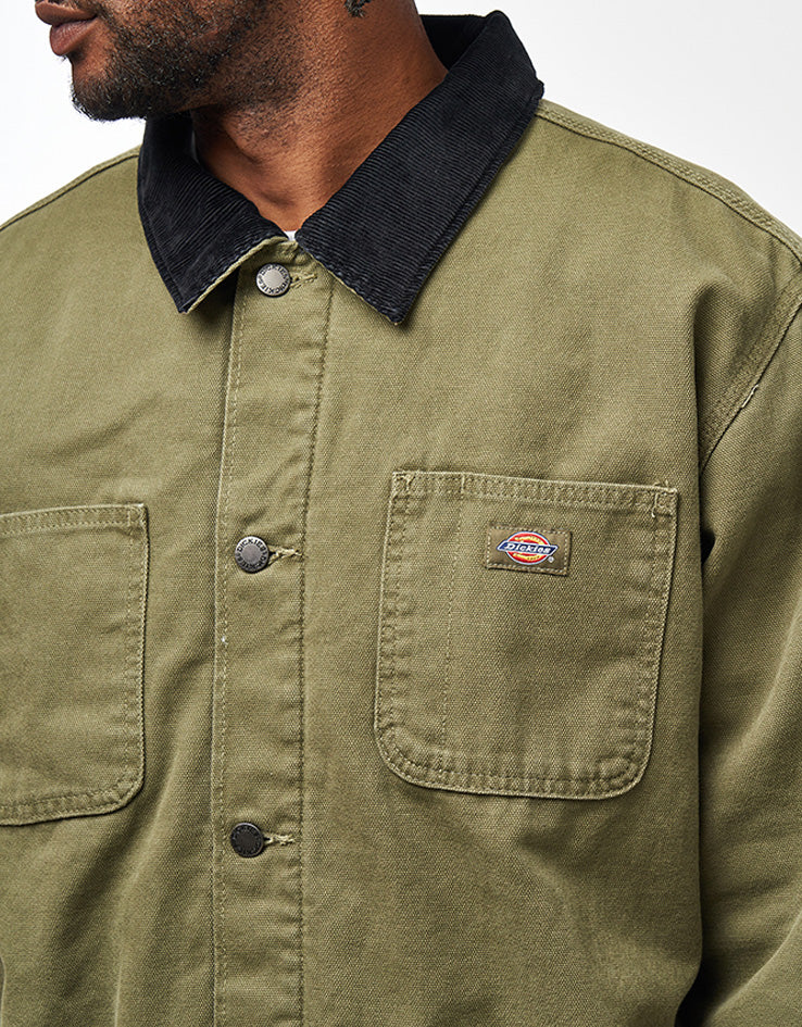 Dickies Chore Lined Canvas Jacket - Military Green