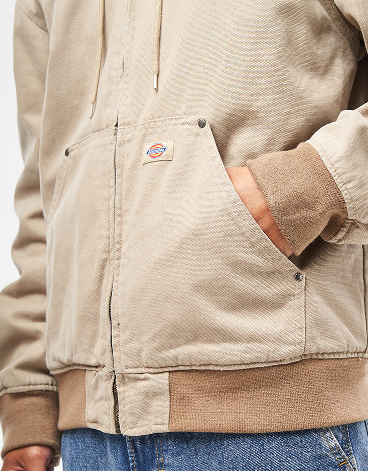 Dickies Hilham Hooded Canvas Jacket - Desert Sand