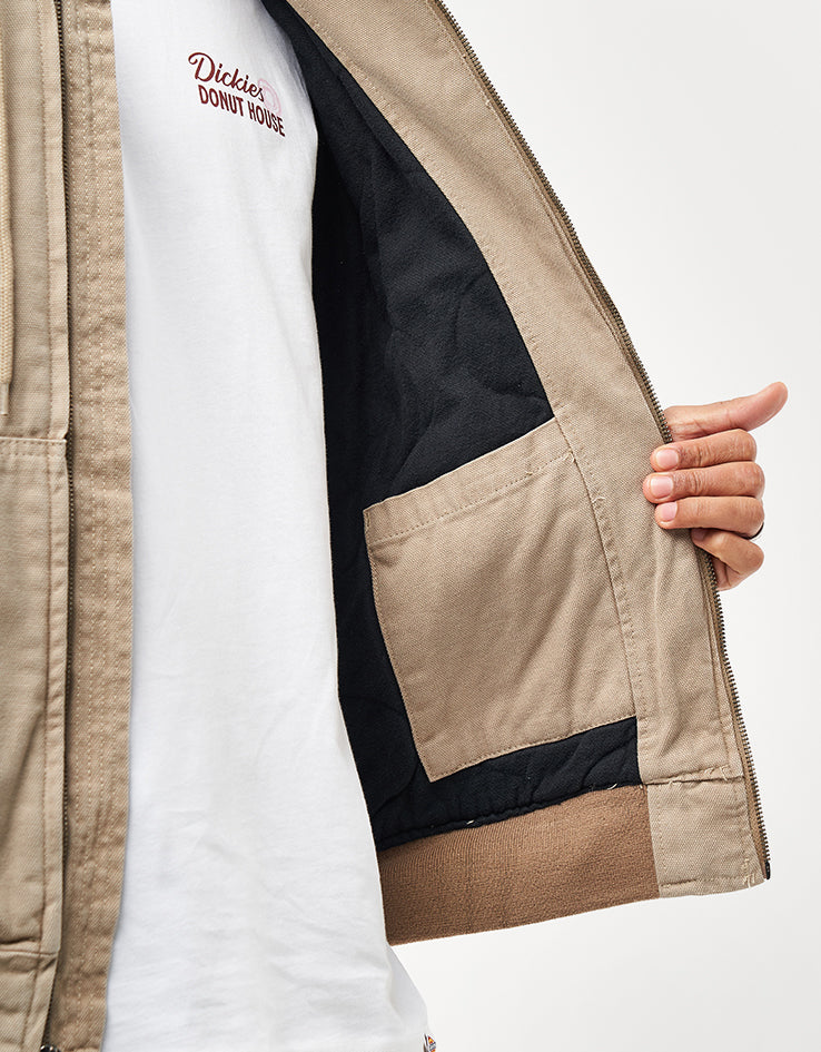 Dickies Hilham Hooded Canvas Jacket - Desert Sand
