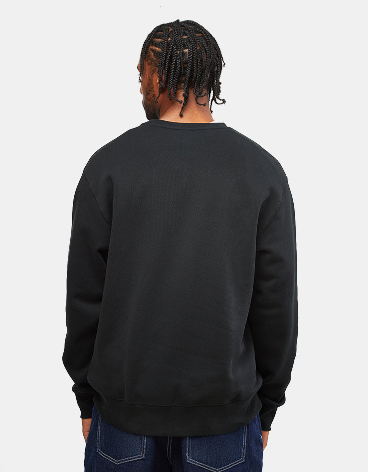 HUF Transit Authority Crewneck - Black
