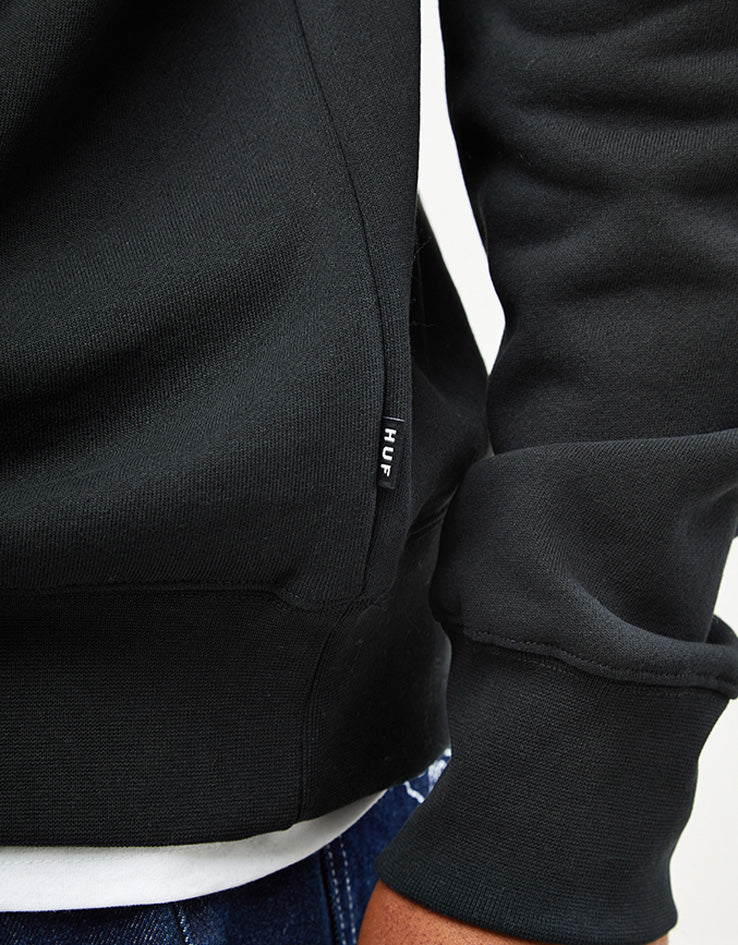 HUF Transit Authority Crewneck - Black