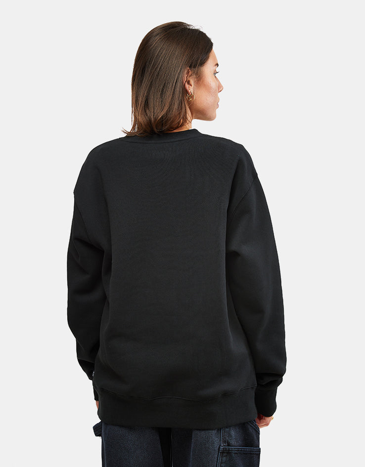 HUF Transit Authority Crewneck - Black