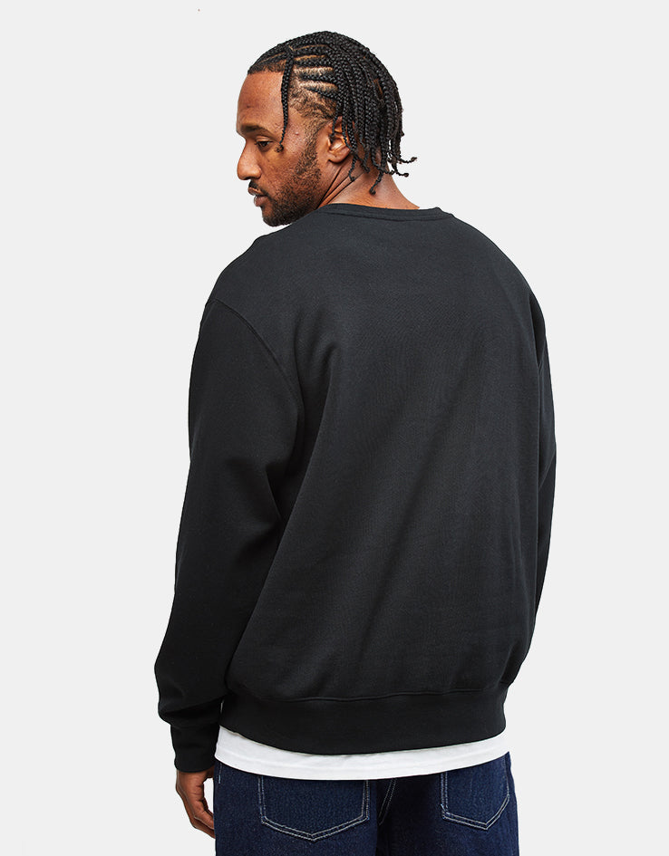 HUF H Star Crewneck - Black