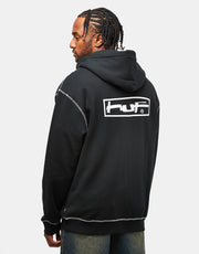 HUF Stretch Full Zip Hoodie - Black