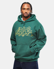 HUF Outlines Pullover Hoodie - Forest Green