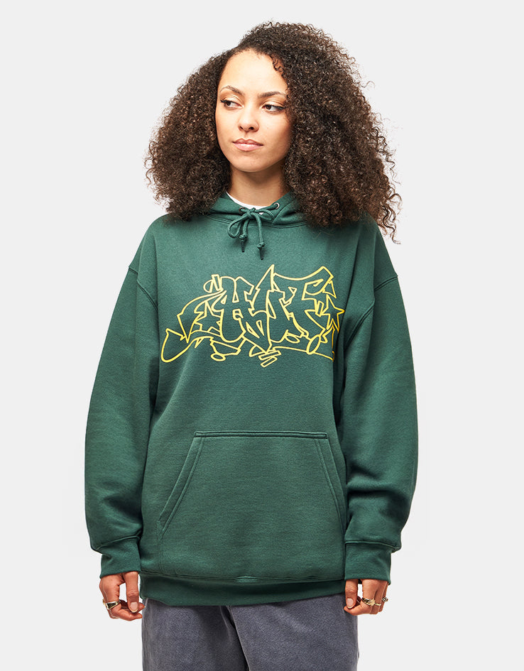 HUF Outlines Pullover Hoodie - Forest Green