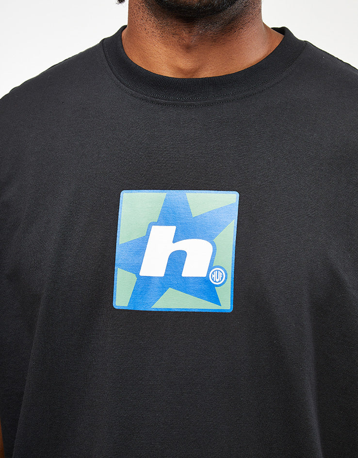 HUF H Star T-Shirt - Black