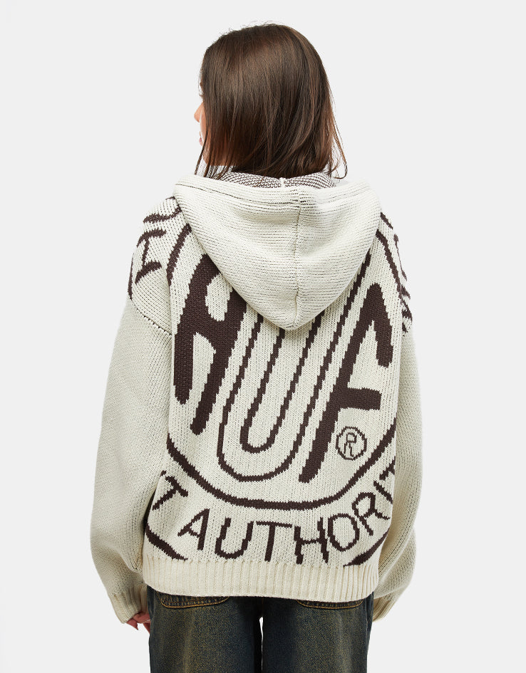 HUF Token Zip Hooded Sweater - Bleach