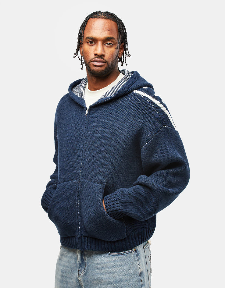 HUF Token Zip Hooded Sweater - Navy