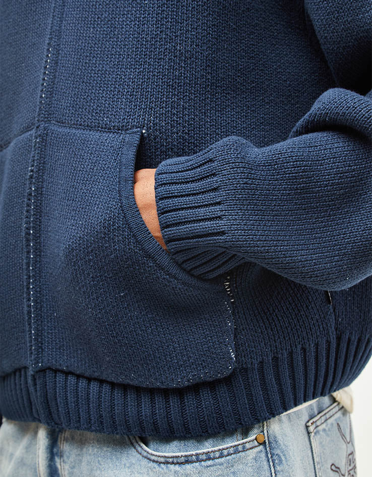 HUF Token Zip Hooded Sweater - Navy