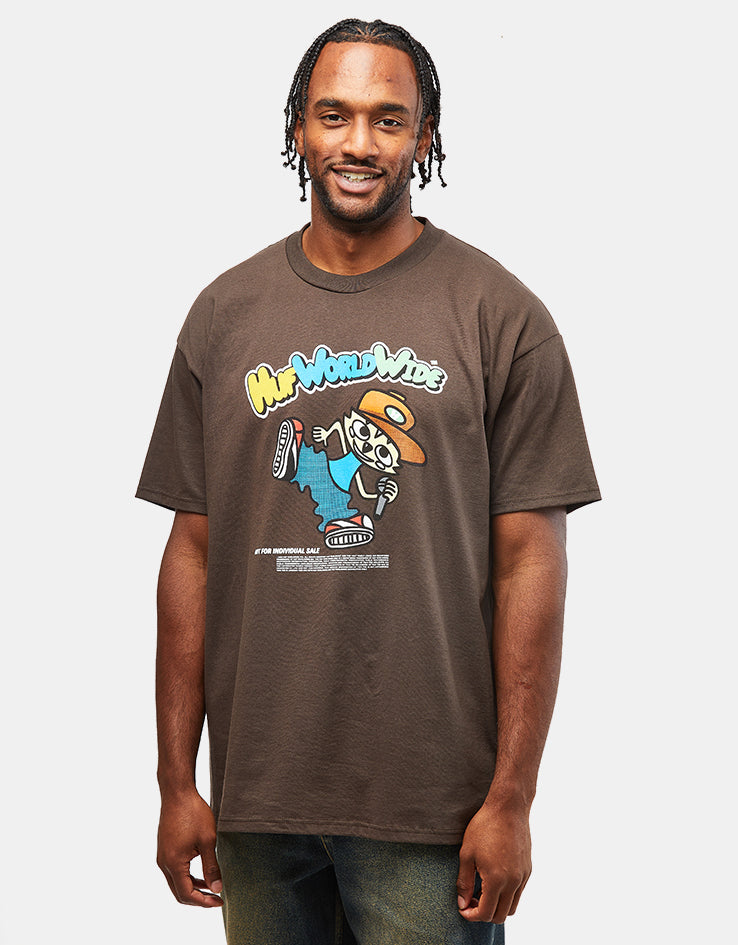 HUF Chop Kick Block T-Shirt - Bison