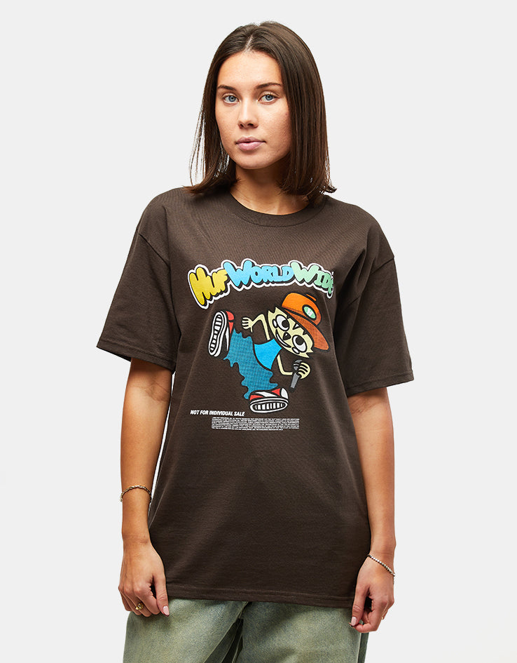 HUF Chop Kick Block T-Shirt - Bison