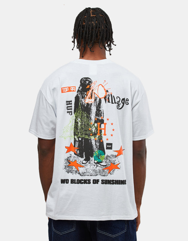 HUF Two Blocks Of Sunshine T-Shirt - White