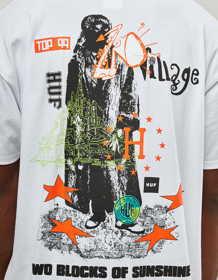 HUF Two Blocks Of Sunshine T-Shirt - White