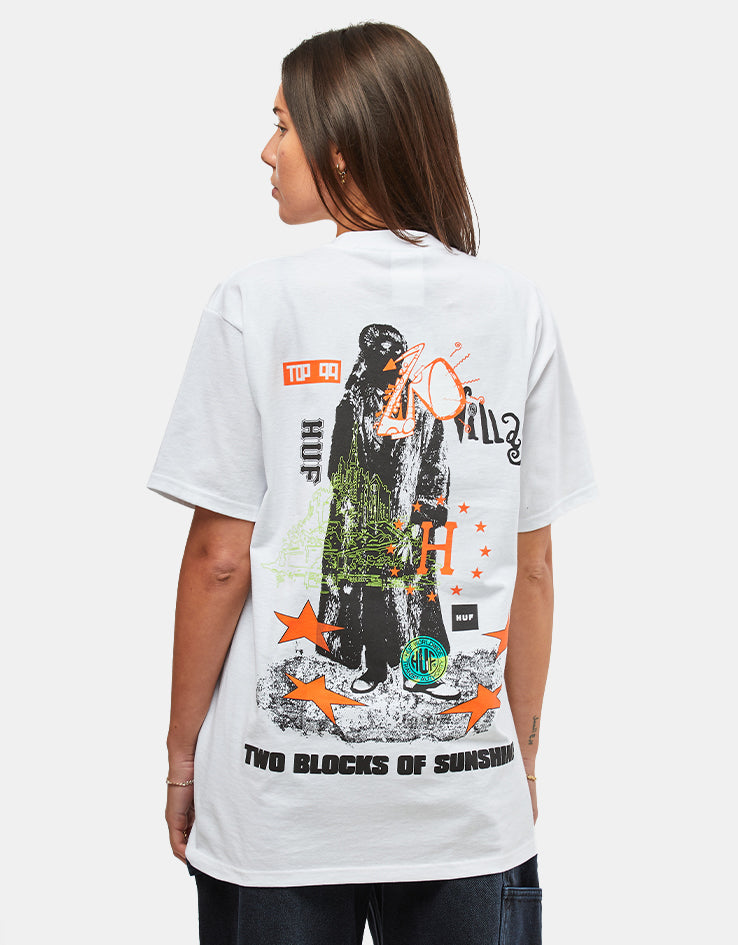 HUF Two Blocks Of Sunshine T-Shirt - White